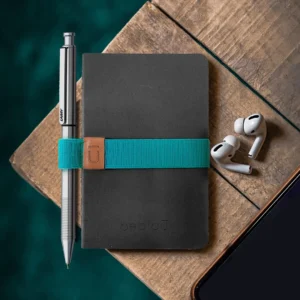Pocket Notebook with Elastic Pen Holder — Charcoal