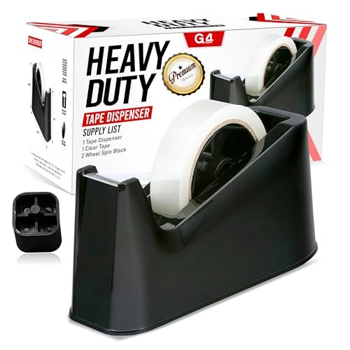Heavy-Duty Tape Dispenser — Black
