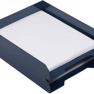 Desktop Letter Tray — Navy