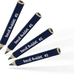 Pencil Buddies #2 Graphite Pencils — Navy, 4 Pack