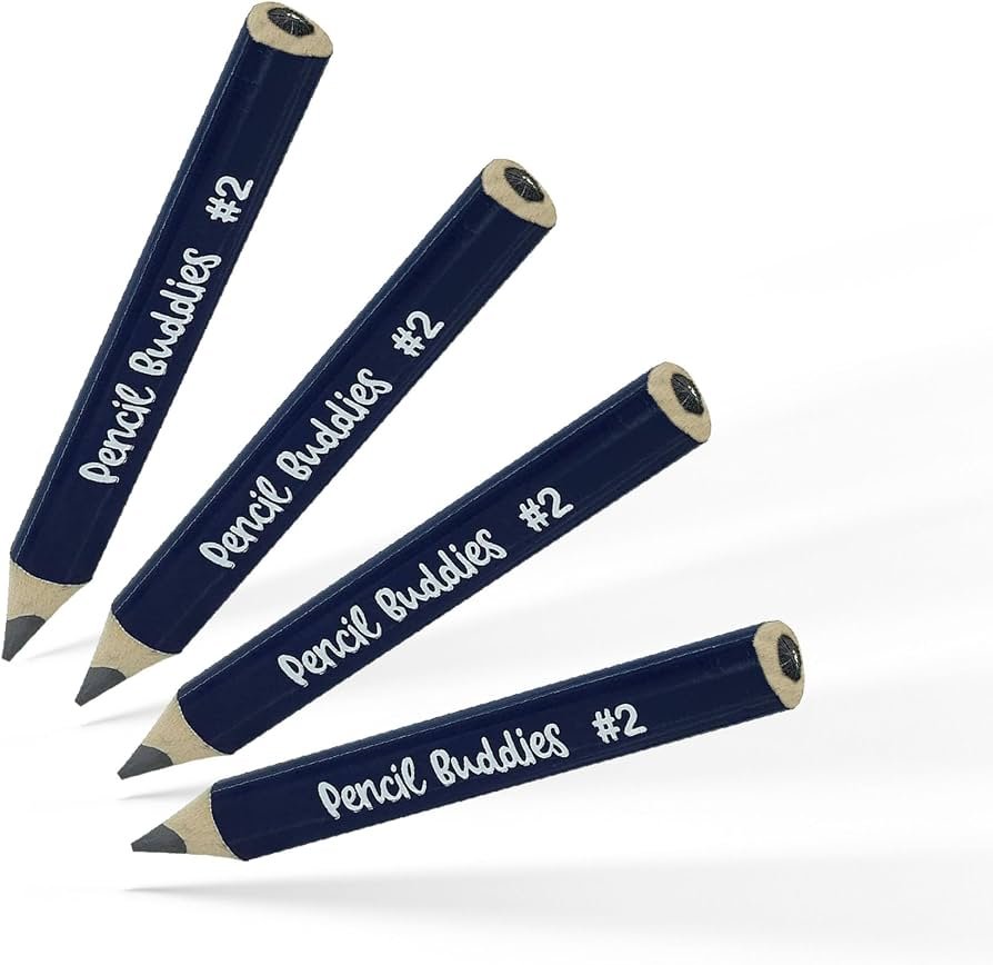 Pencil Buddies #2 Graphite Pencils — Navy, 4 Pack