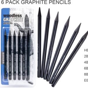 Woodless Graphite Pencil Set — 6 Grades