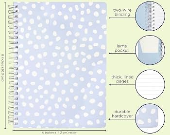 Twin-Wire Dot-Grid Notebook — Lilac