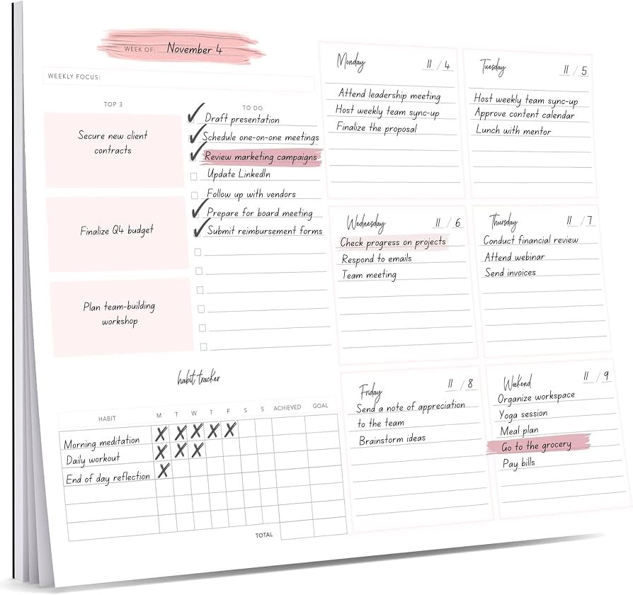 Daily To-Do Planning Pad