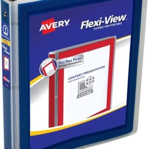 Avery Flexi-View 1-Inch Ring Binder — Navy