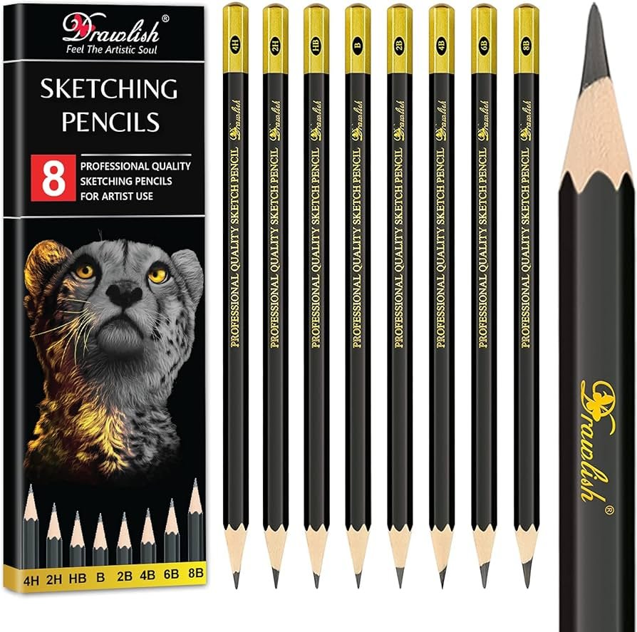 Sketching Graphite Pencil Set — 8 Grades