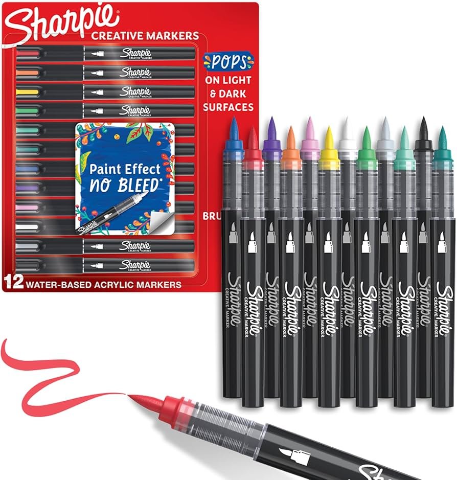 Sharpie Creative Markers — Assorted Colors, 12 Pack