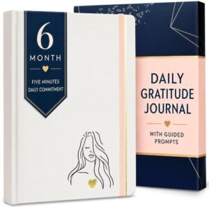 6-Month Daily Gratitude Journal with Guided Prompts
