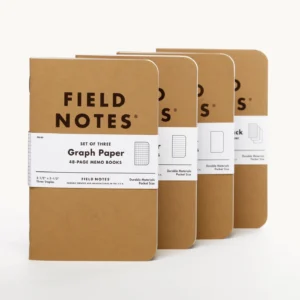 Field Notes Graph Paper Memo Books — Kraft, Set of 3