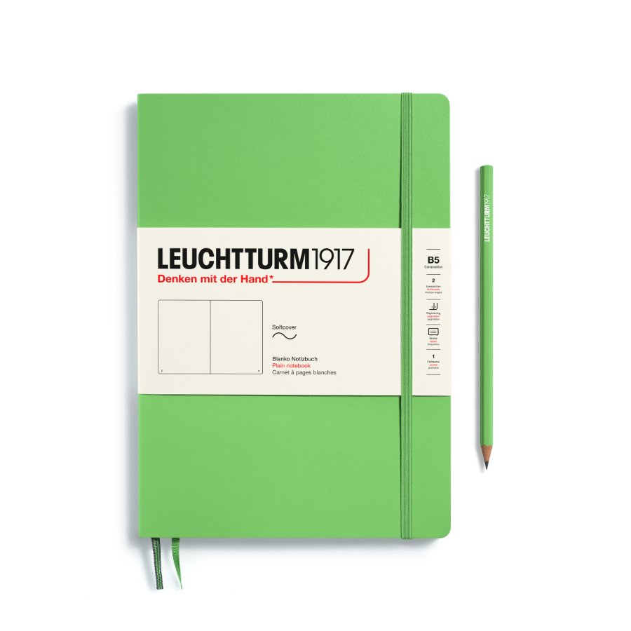 LEUCHTTURM1917 Softcover Notebook — Sage, Plain