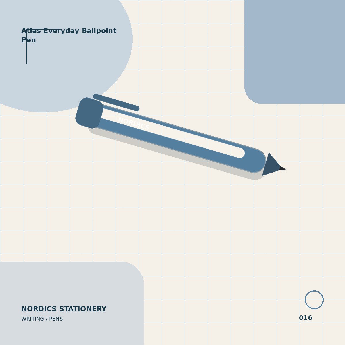 Atlas Everyday Ballpoint Pen — Blue