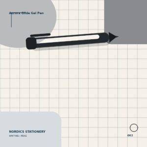 Aurora Glide Gel Pen — Black 0.5 mm