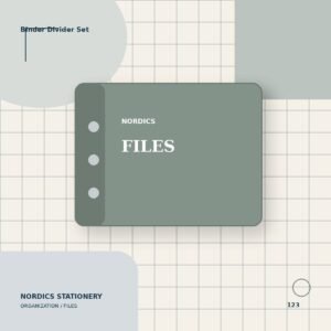 Binder Divider Set — 8 Tabs