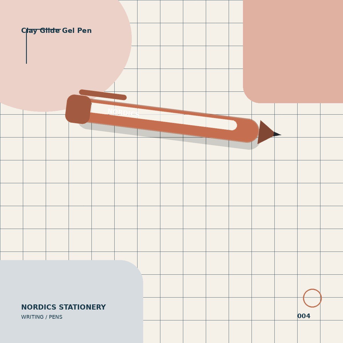 Clay Glide Gel Pen — Terracotta 0.5 mm