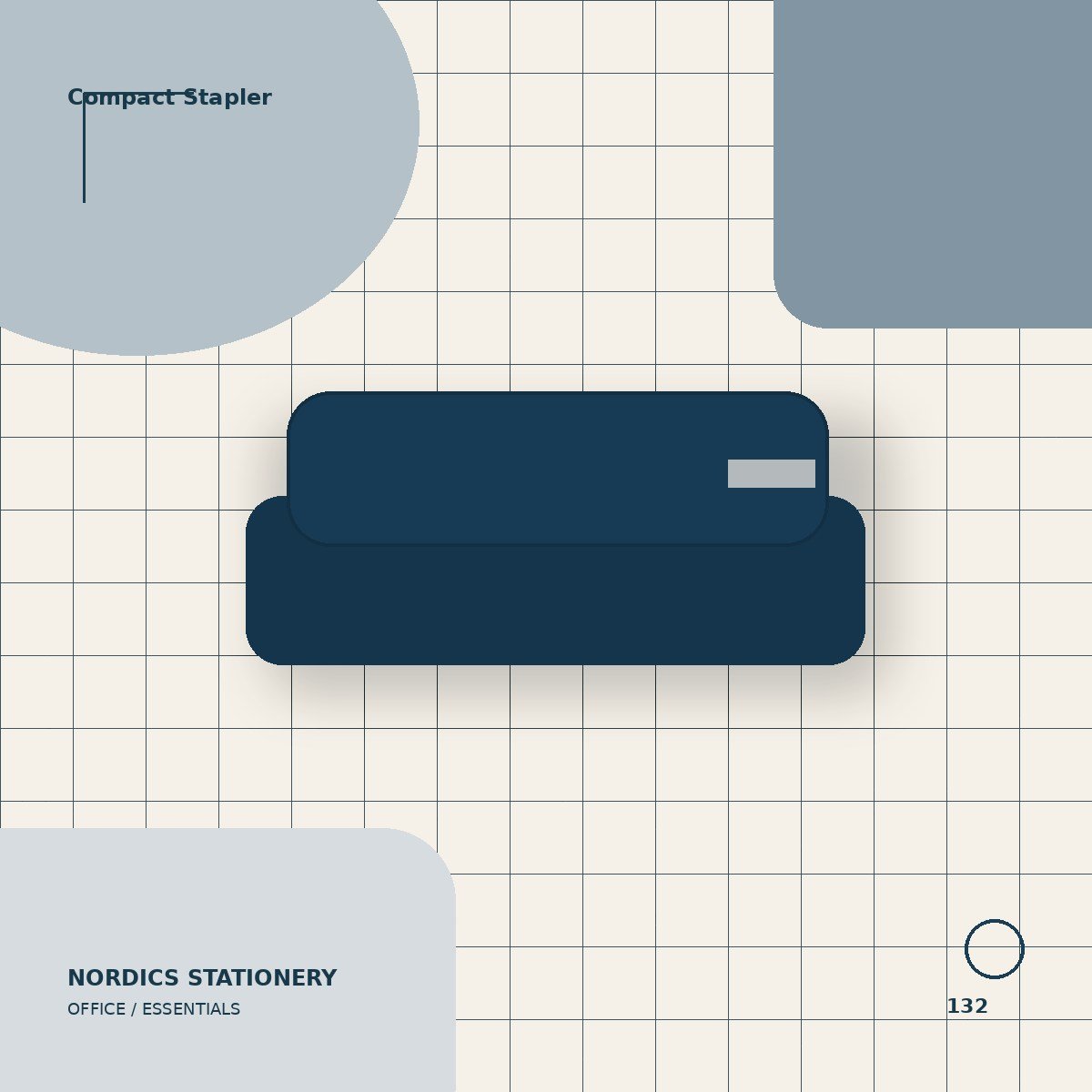 Compact Stapler — Navy
