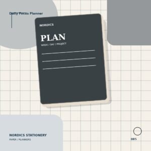Daily Focus Planner — Charcoal