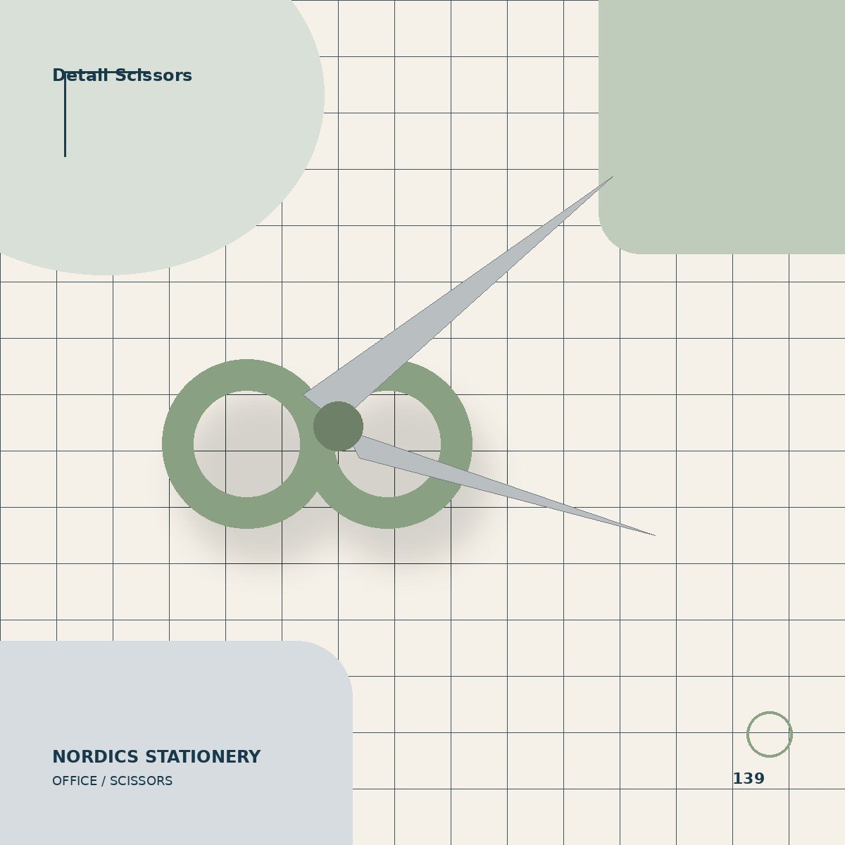 Detail Scissors — 5 Inch Sage