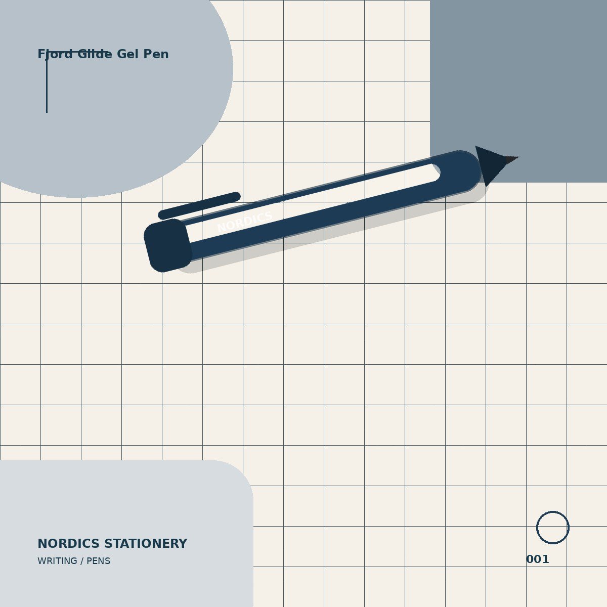 Fjord Glide Gel Pen — Midnight Blue 0.5 mm
