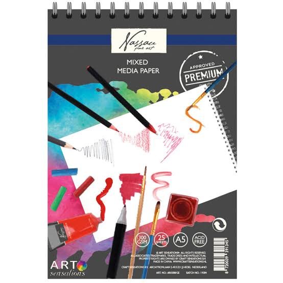 Mixed Media Paper Pad — Spiral Bound