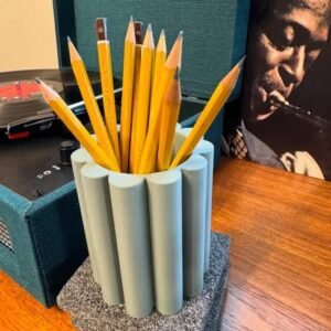 Ribbed Pencil Cup — Sage