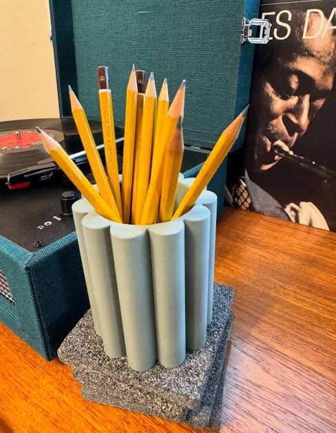 Ribbed Pencil Cup — Sage