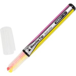 Dual-Ended Highlighter — Yellow & Pink