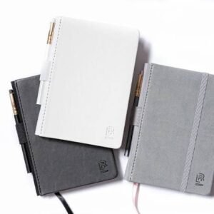 A5 Hardcover Notebook with Pen Loop — Charcoal