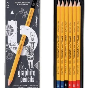 Bruynzeel Sketching Graphite Pencil Set — 6 Pack