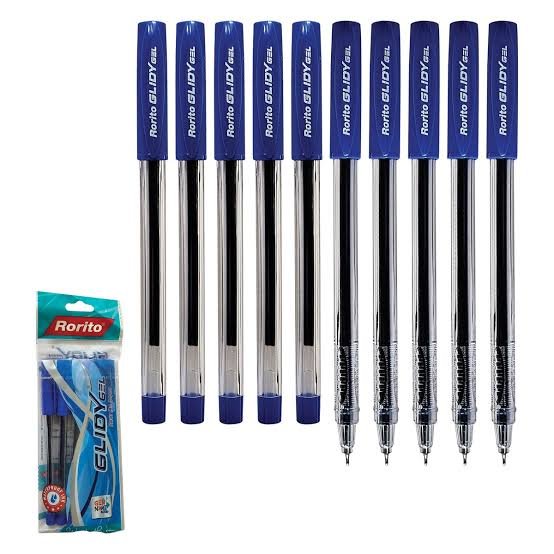 Rorito Glide Gel Pens — Blue, 10 Pack
