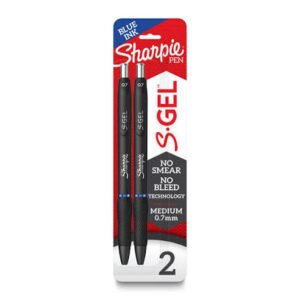 Sharpie S-Gel Retractable Gel Pens — Black, 0.7 mm, 2 Pack