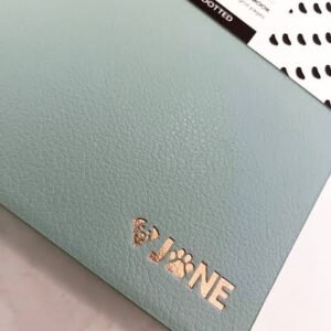 Sage Dotted Notebook — Soft Leather-Feel Cover
