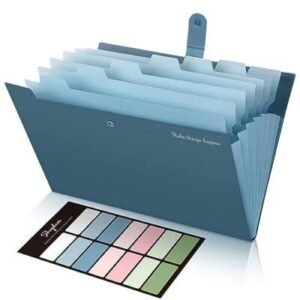 Expanding File Organizer — Blue, 8 Pocket