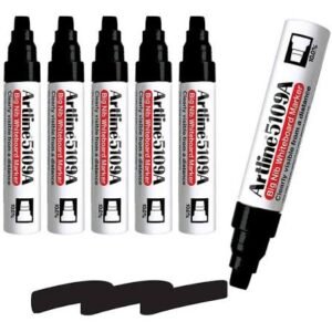 Artline 5109A Whiteboard Markers — Black, 6 Pack