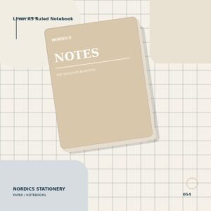 Linen A5 Ruled Notebook — Oat