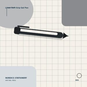 Linen Soft-Grip Gel Pen — Black 0.7 mm