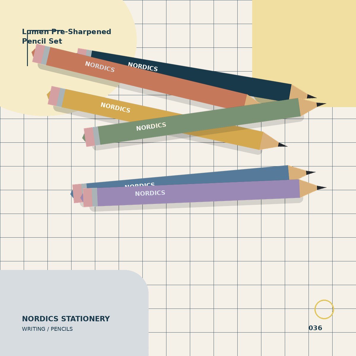 Lumen Pre-Sharpened Pencil Set — 6 Pack