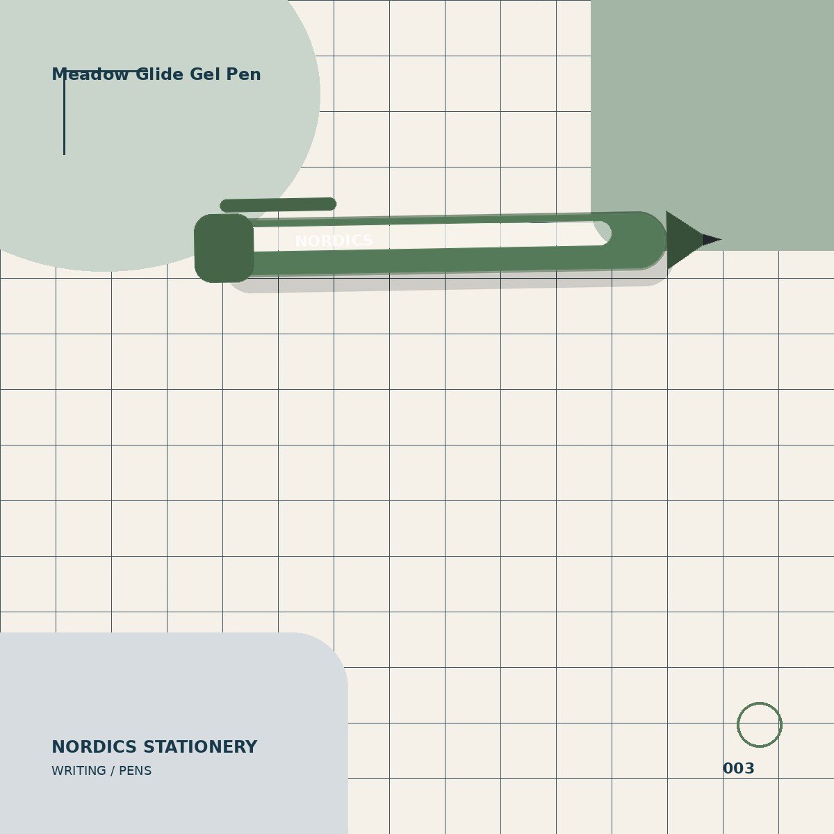 Meadow Glide Gel Pen — Forest Green 0.5 mm