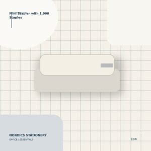 Mini Stapler with 1,000 Staples