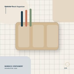 Modular Desk Organizer — 4 Compartment
