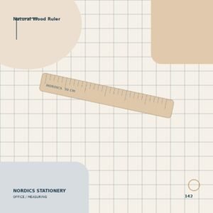 Natural Wood Ruler — 12 Inch