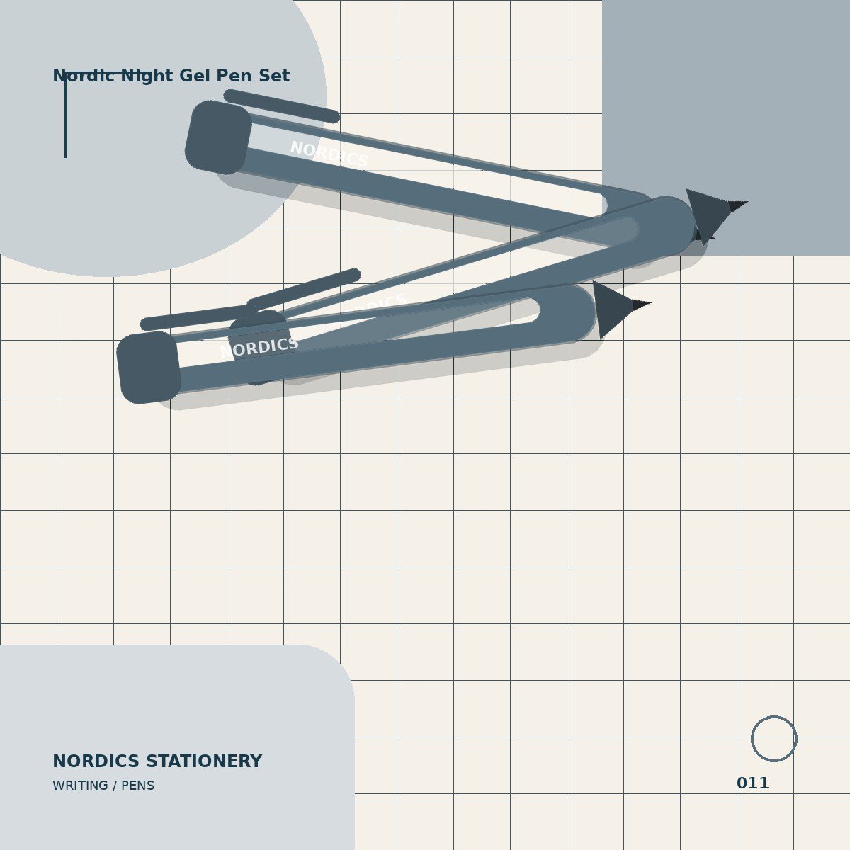 Nordic Night Gel Pen Set — 3 Colors
