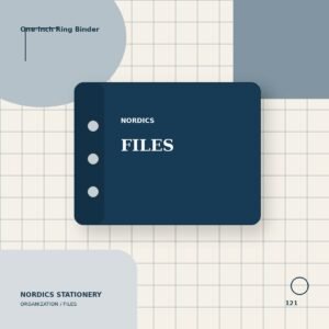 One-Inch Ring Binder — Navy