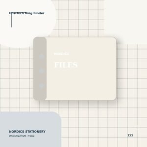 One-Inch Ring Binder — Warm White