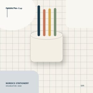 Pebble Pen Cup — Warm White