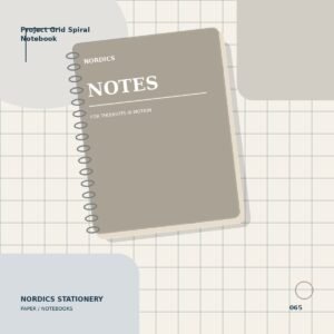 Project Grid Spiral Notebook