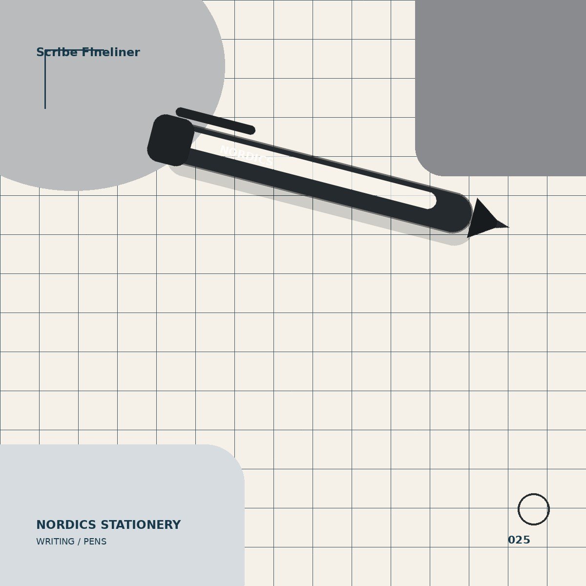 Scribe Fineliner — Black 0.4 mm