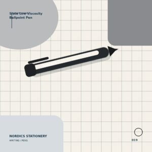 Slate Low-Viscosity Ballpoint Pen — Black