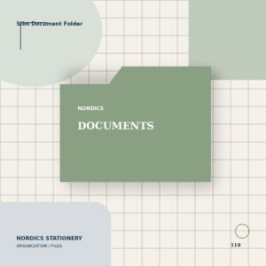 Slim Document Folder — Sage