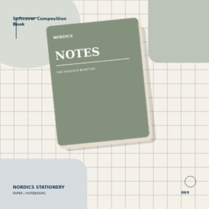 Softcover Composition Book — Sage Marble