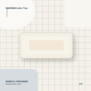 Stackable Letter Tray — Warm White
